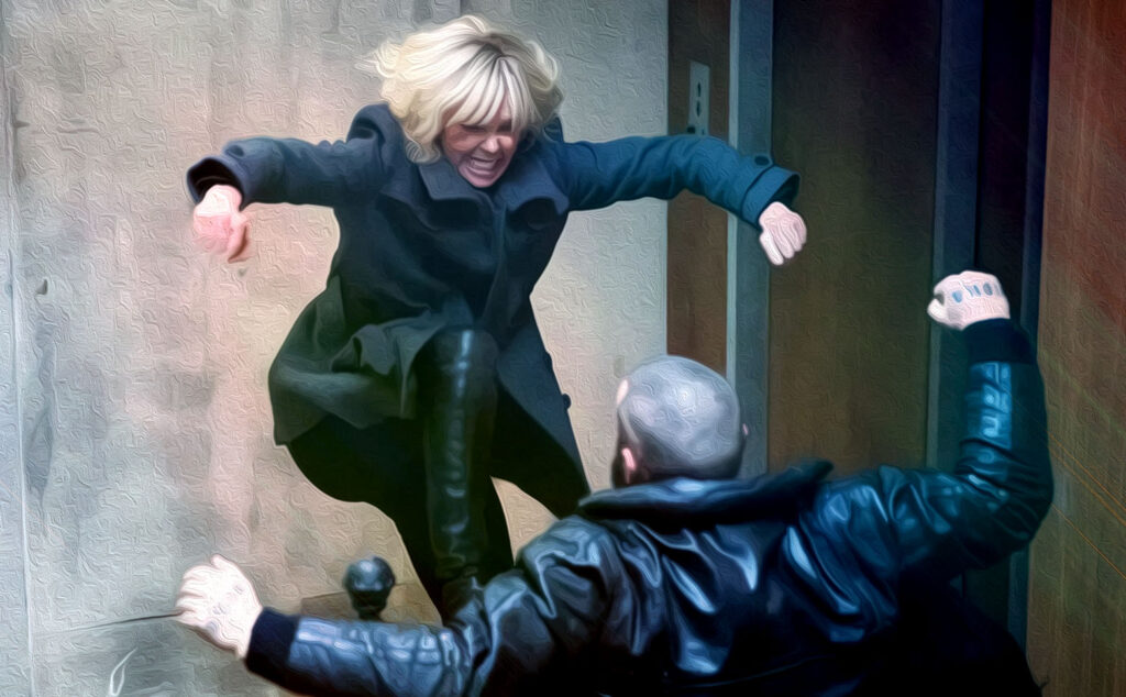 مشهد الدرج من فيلم Atomic Blonde